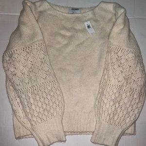 NWT Old Navy Pointelle-Knit Sweater XL
